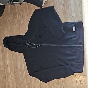 Eddie bauer mens black zip up hoodie, good used condition